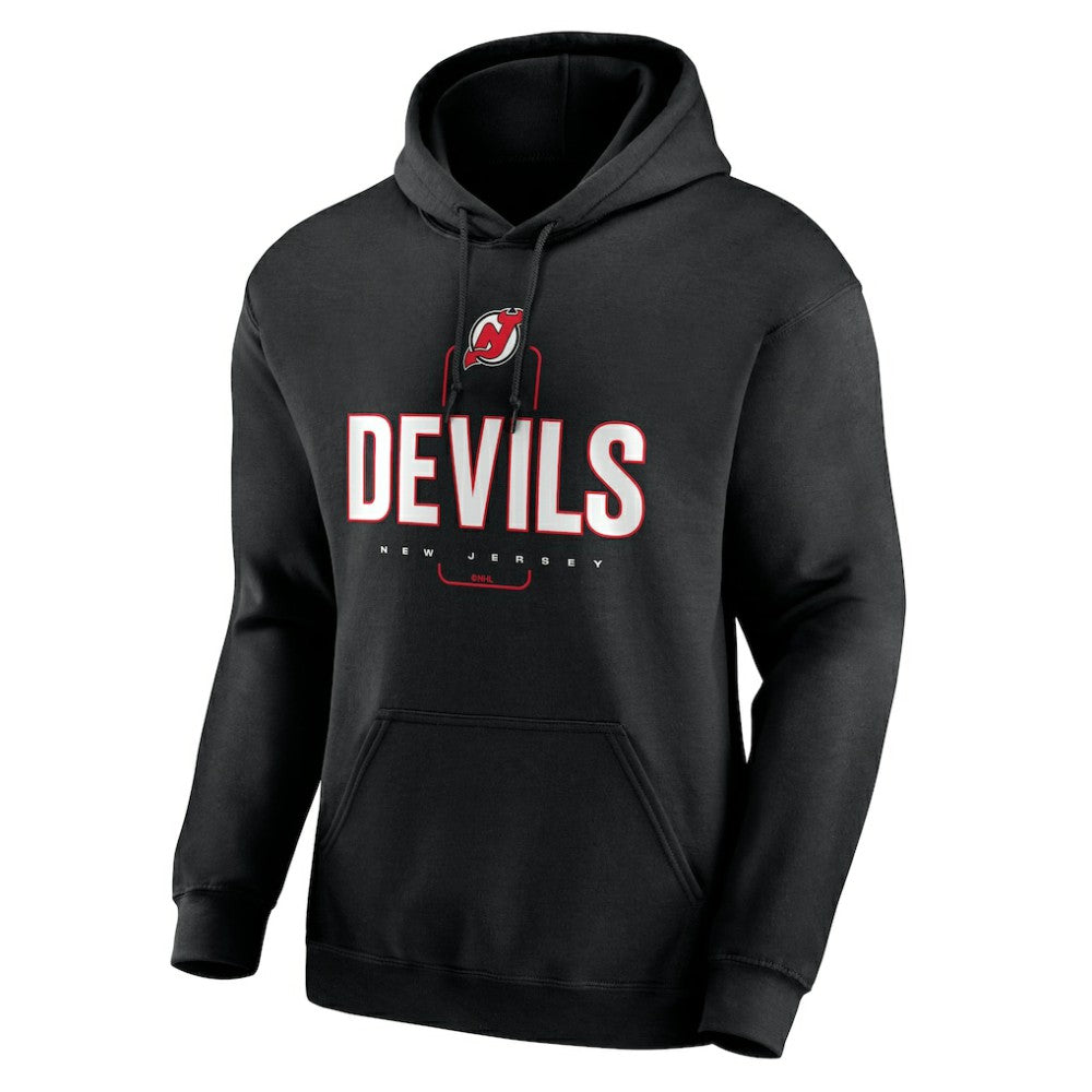 New Jersey Devils Personalized Name & Number Midfielder Pullover Hoodie - Black - NHL 202441361