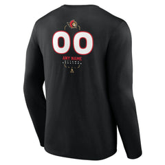 Ottawa Senators Personalized Name & Number Midfielder Long Sleeve T-Shirt - Black - NHL 202441365