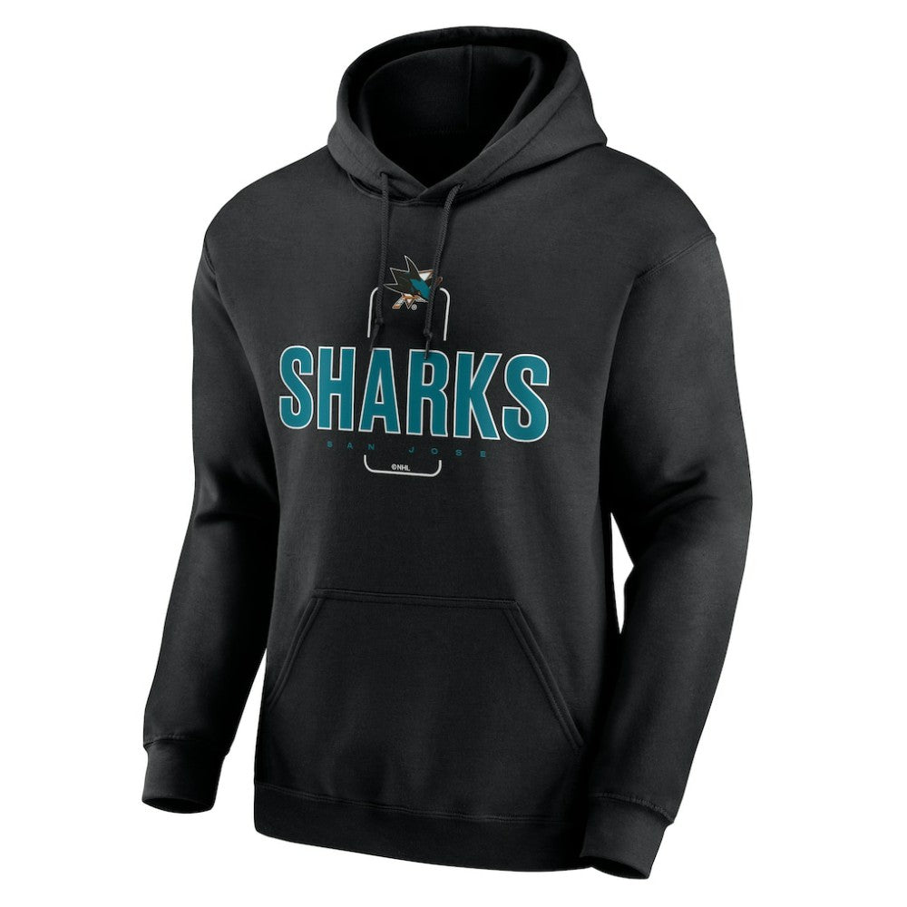 San Jose Sharks Personalized Name & Number Midfielder Pullover Hoodie - Black - NHL 202441381