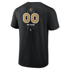 Vegas Golden Knights Personalized Name & Number Midfielder T-Shirt - Black - NHL 202441387