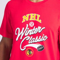 Chicago Blackhawks lululemon 2025 NHL Winter Classic Soft Jersey T-Shirt - True Red - NHL 202444968