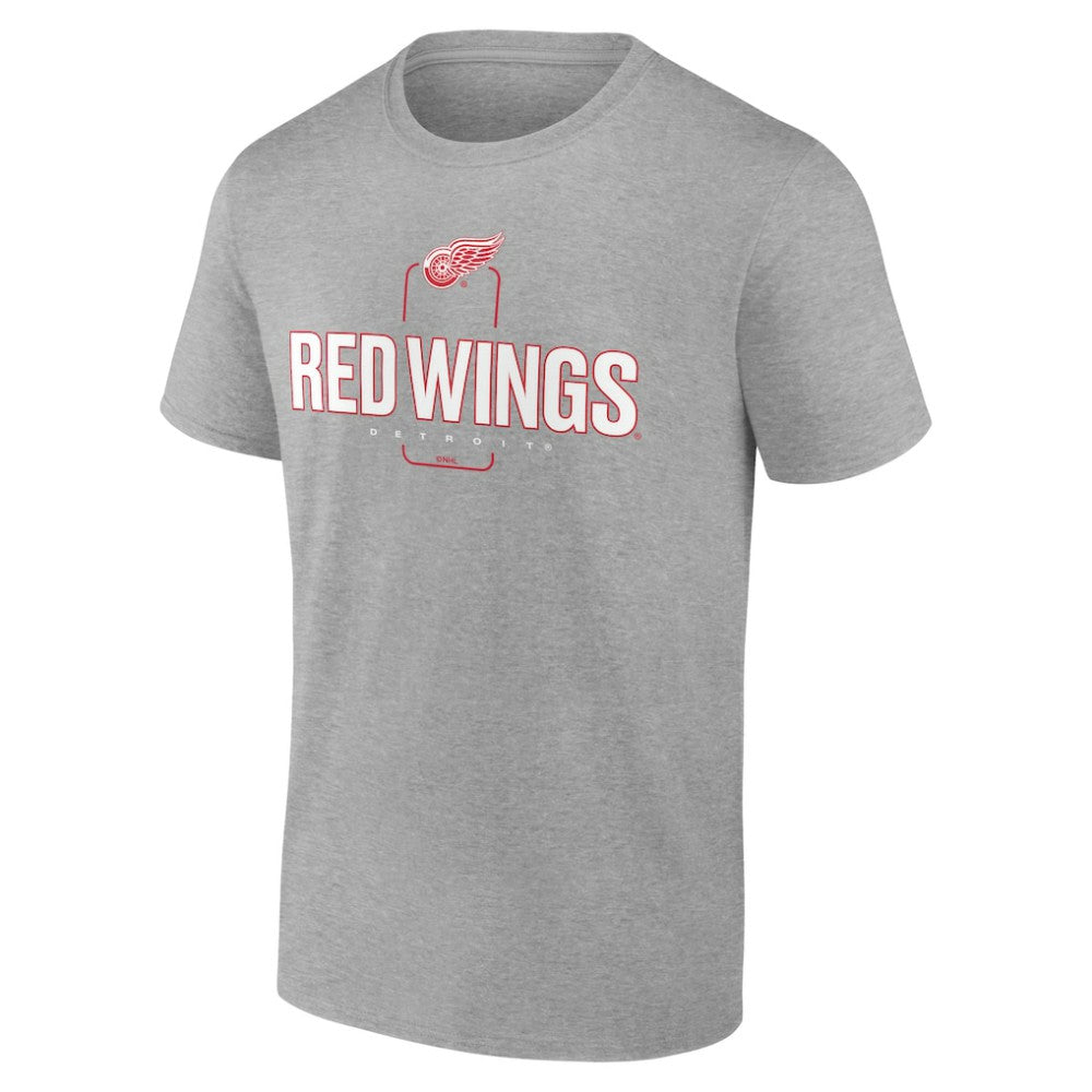 Detroit Red Wings Personalized Name & Number Midfielder T-Shirt - Gray - NHL 202447070