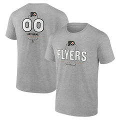 Philadelphia Flyers Personalized Name & Number Midfielder T-Shirt - Gray - NHL 202447075