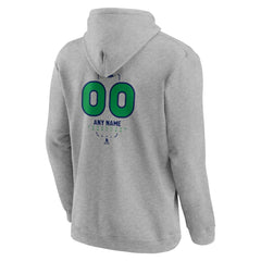 Vancouver Canucks Personalized Name & Number Midfielder Pullover Hoodie - Gray - NHL 202447094
