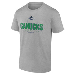 Vancouver Canucks Personalized Name & Number Midfielder T-Shirt - Gray - NHL 202447095