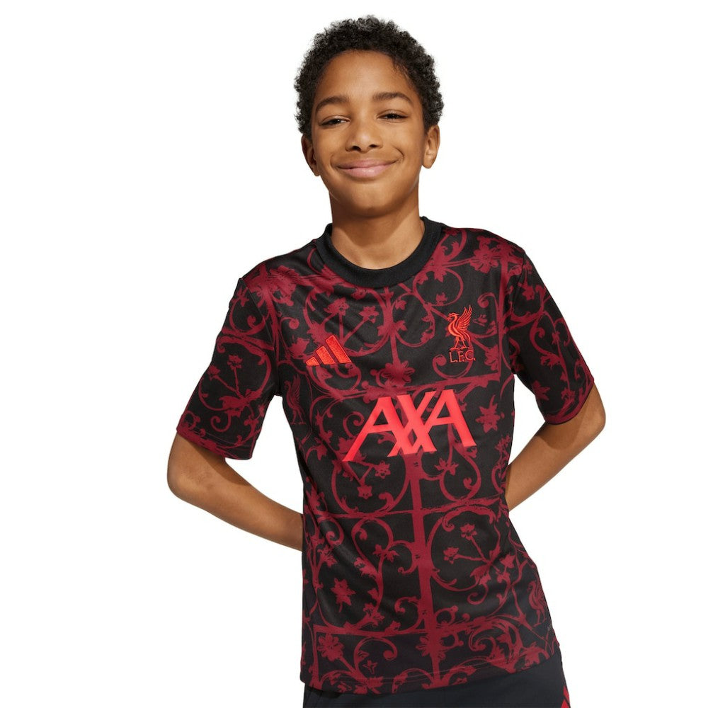 Liverpool Youth 2025/26 Pre-Match AEROREADY Top Black - Adidas outlet