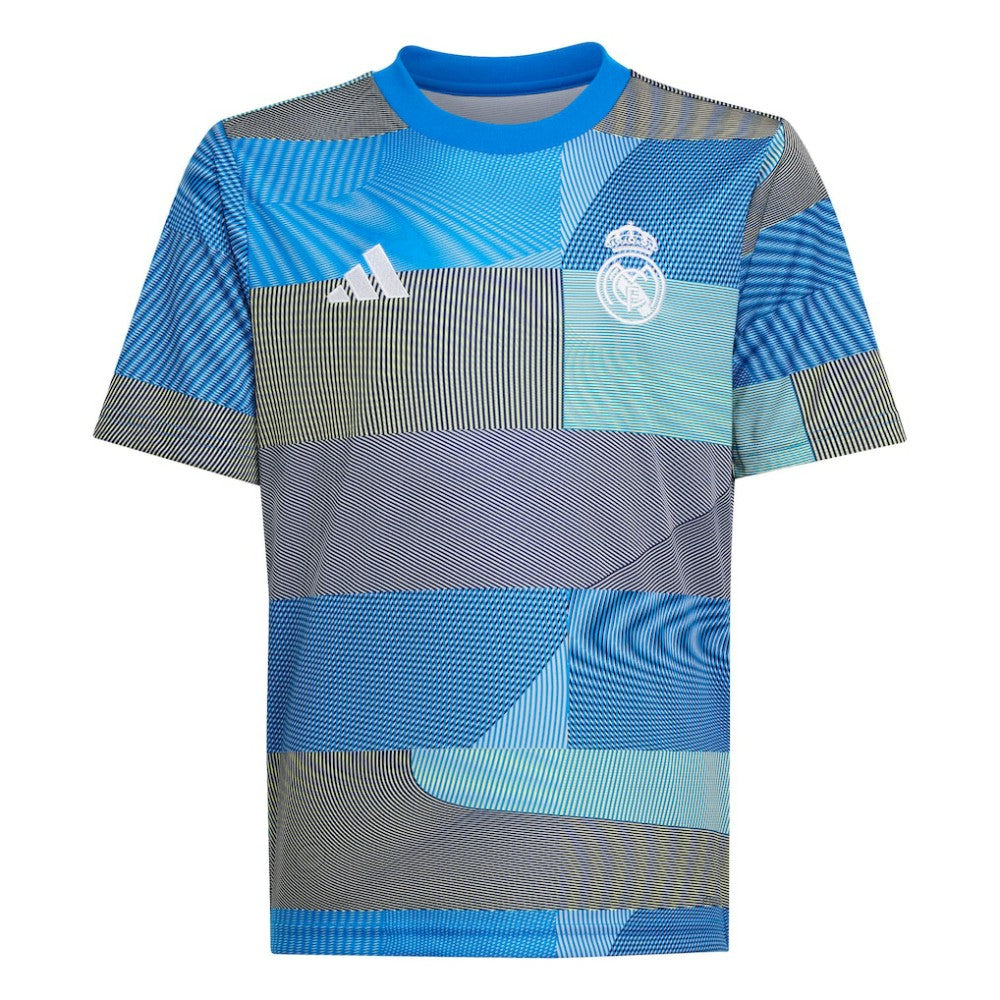 Real Madrid Youth 2025/26 Pre-Match AEROREADY Top Blue - Adidas Discount