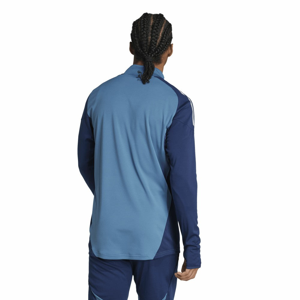 Arsenal 2025/26 AEROREADY Raglan Quarter-Zip Training Top Light Blue - Adidas
