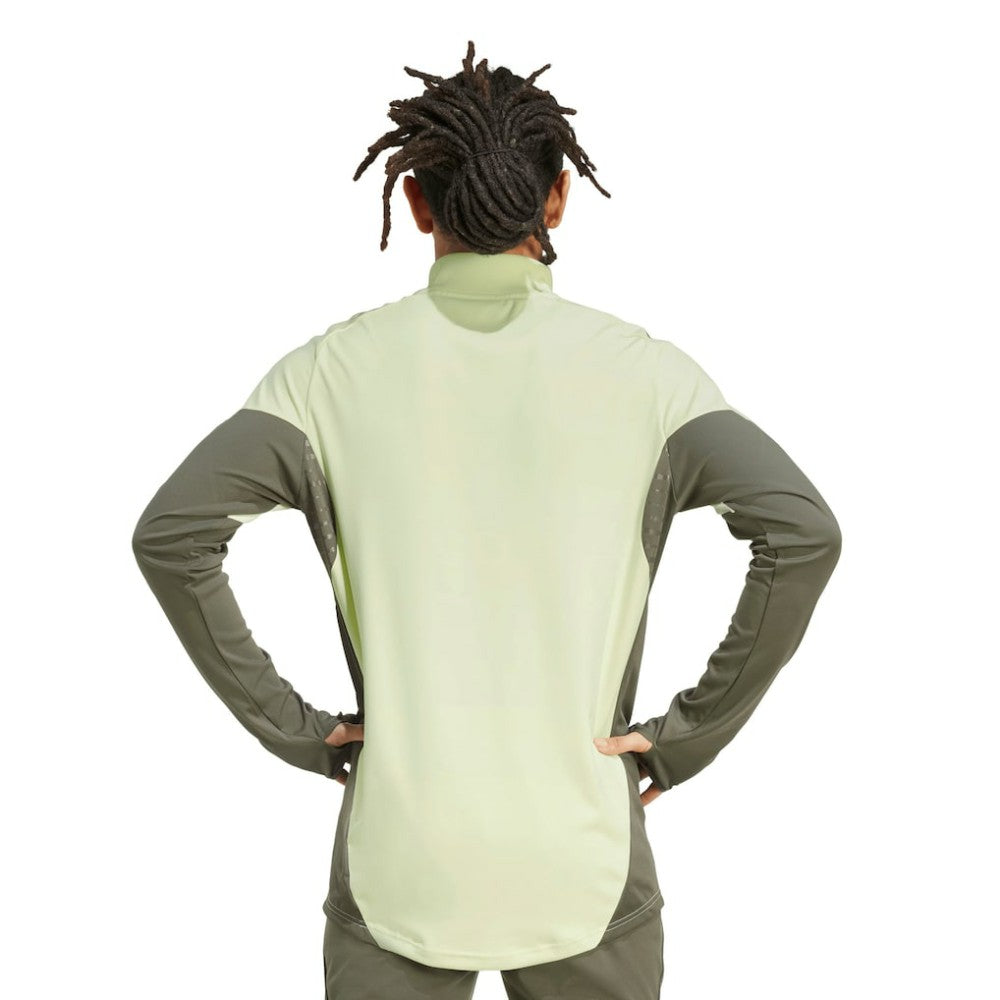 Real Madrid 2025/26 AEROREADY Raglan Quarter-Zip Training Pullover Green - Adidas