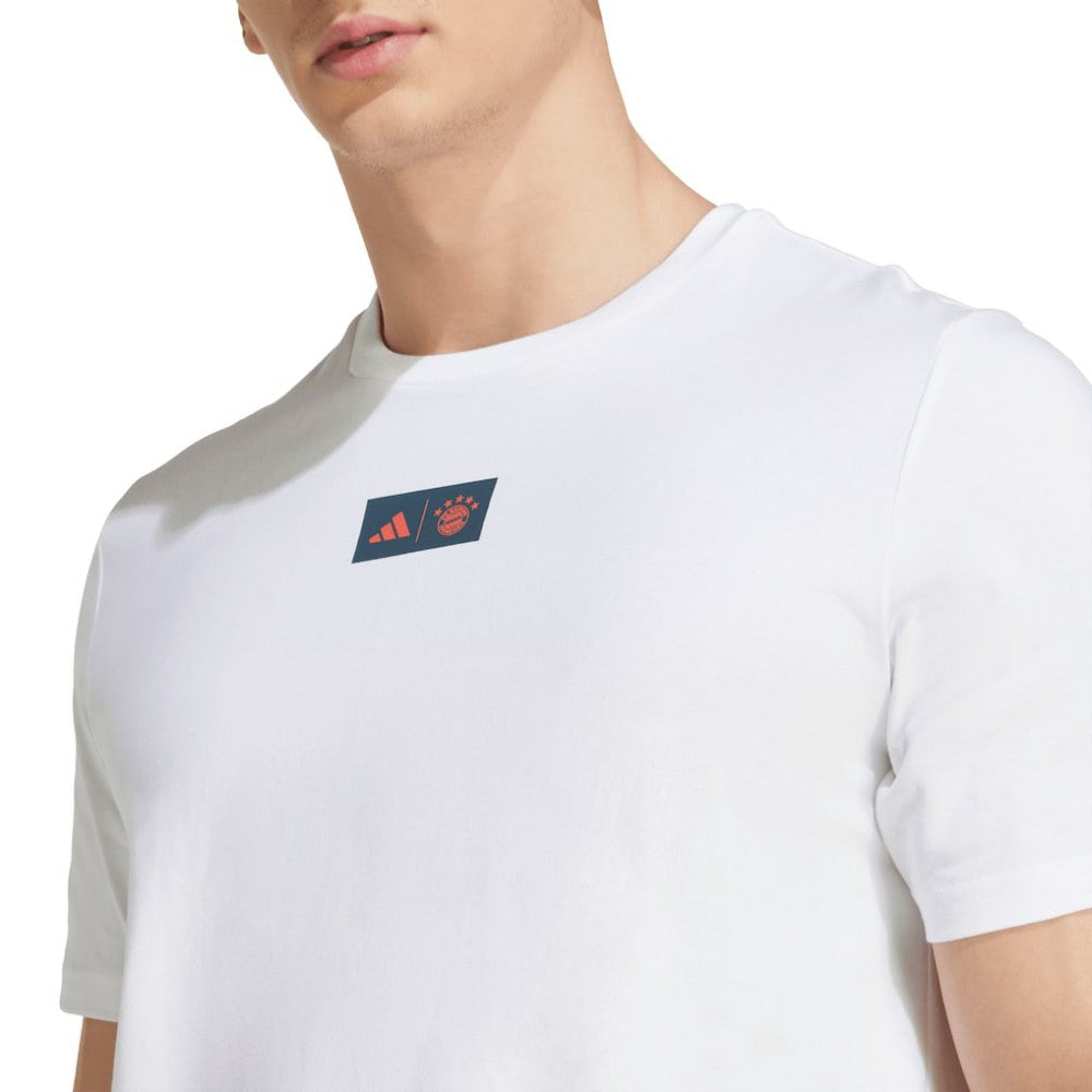 Bayern Munich Jersey Hook T-Shirt White - Adidas Discount