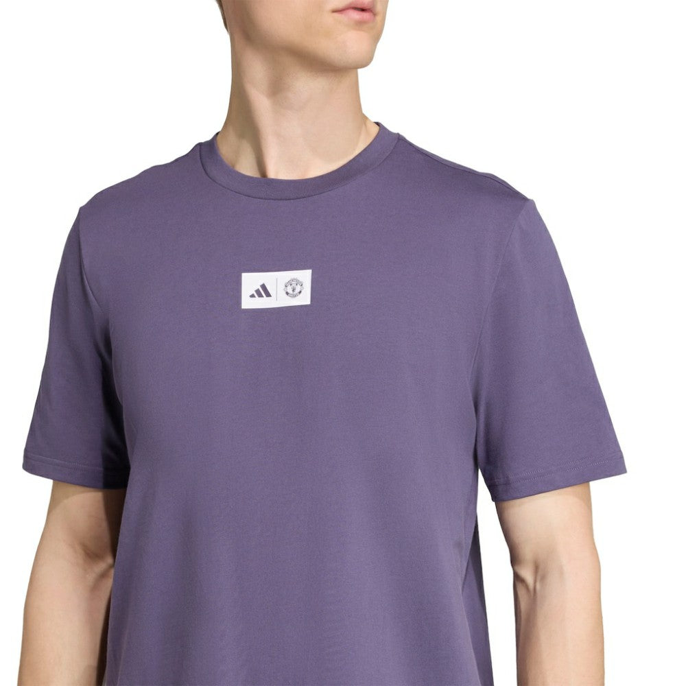 Manchester United Jersey Hook T-Shirt Purple - Adidas