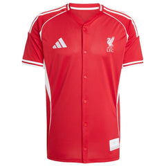 Liverpool Full-Button Baseball Jersey Red - Adidas Discount