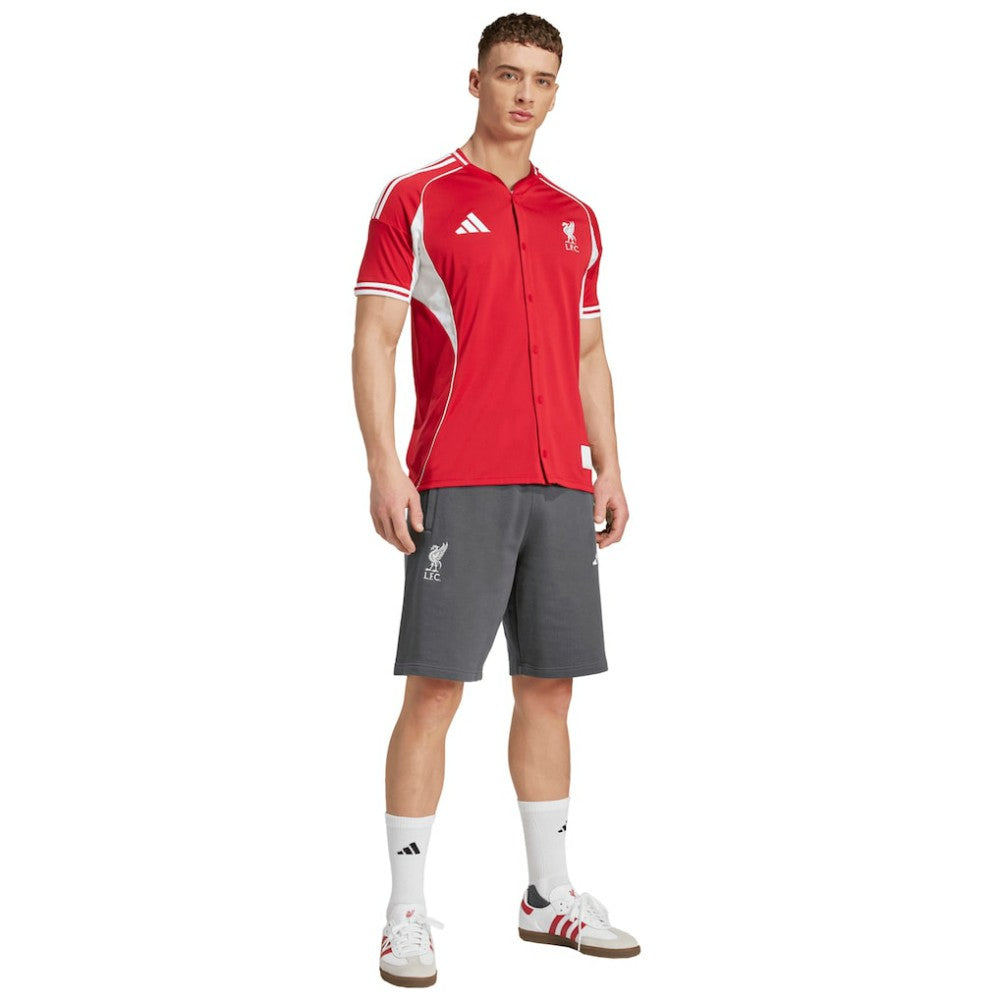 Liverpool Full-Button Baseball Jersey Red - Adidas Discount