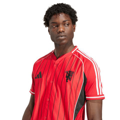 Manchester United US Pack Full-Button Baseball Jersey Red - Adidas for sale