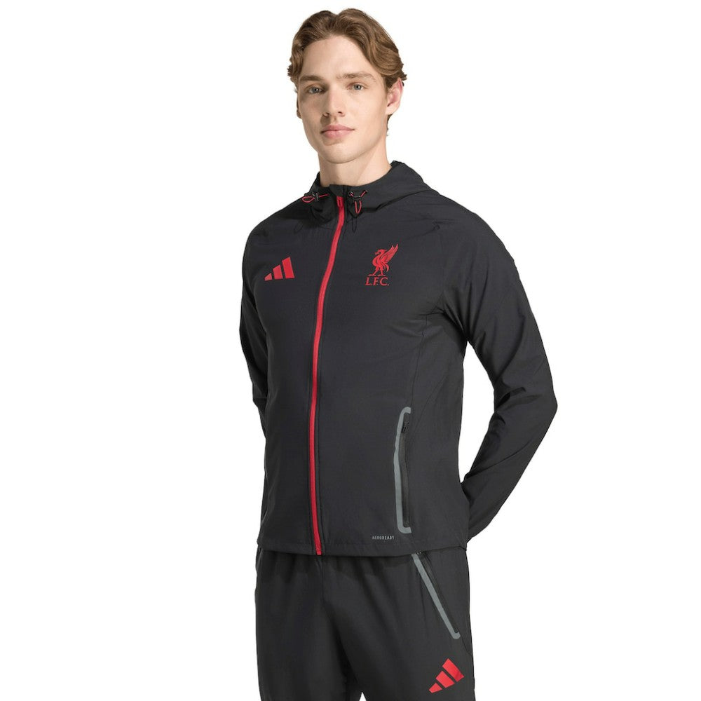 Liverpool 2025/26 Tiro Vis Tech Travel Jacket Black - Adidas Discount