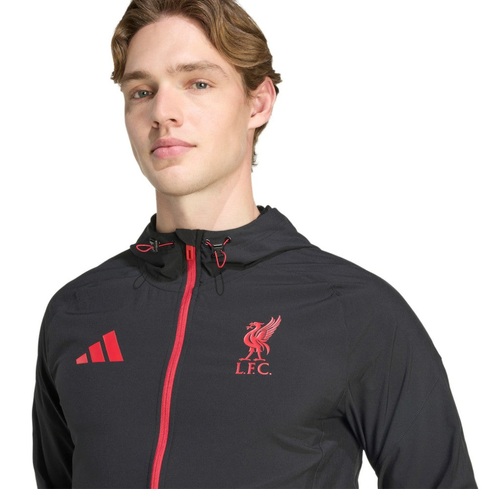 Liverpool 2025/26 Tiro Vis Tech Travel Jacket Black - Adidas Discount