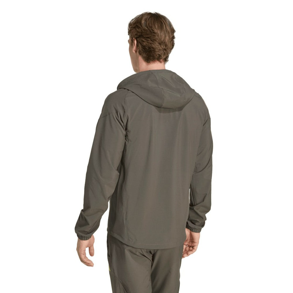 Real Madrid 2025/26 Tiro Vis Tech Travel Jacket Olive - Adidas for sale