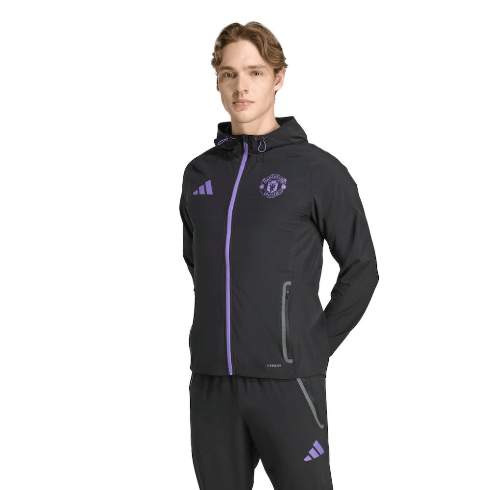 Manchester United 2025/26 Tiro Vis Tech Travel Jacket Black - Adidas cheap