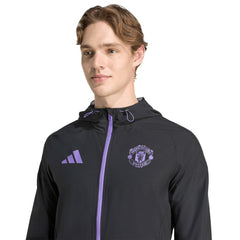 Manchester United 2025/26 Tiro Vis Tech Travel Jacket Black - Adidas cheap