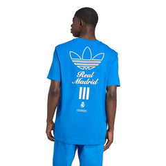 Real Madrid Terrace Icons Collection Graphic T-Shirt Blue - Adidas