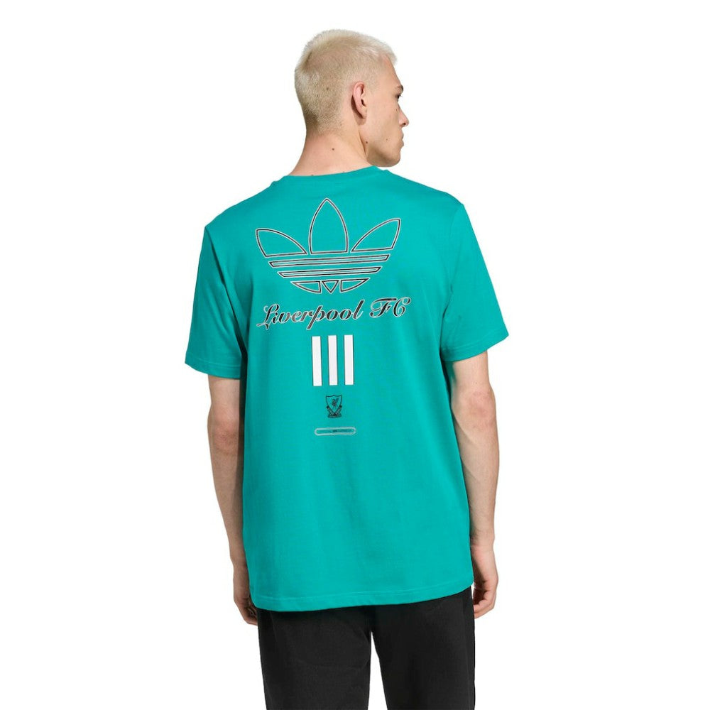 Liverpool Terrace Icons Collection Graphic T-Shirt Green - Adidas outlet