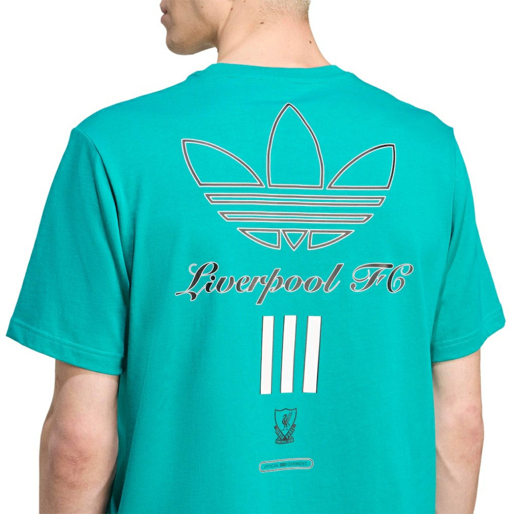 Liverpool Terrace Icons Collection Graphic T-Shirt Green - Adidas outlet
