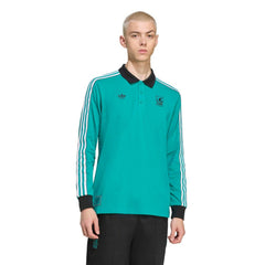 Liverpool Terrace Icons Long Sleeve Polo Green - Adidas