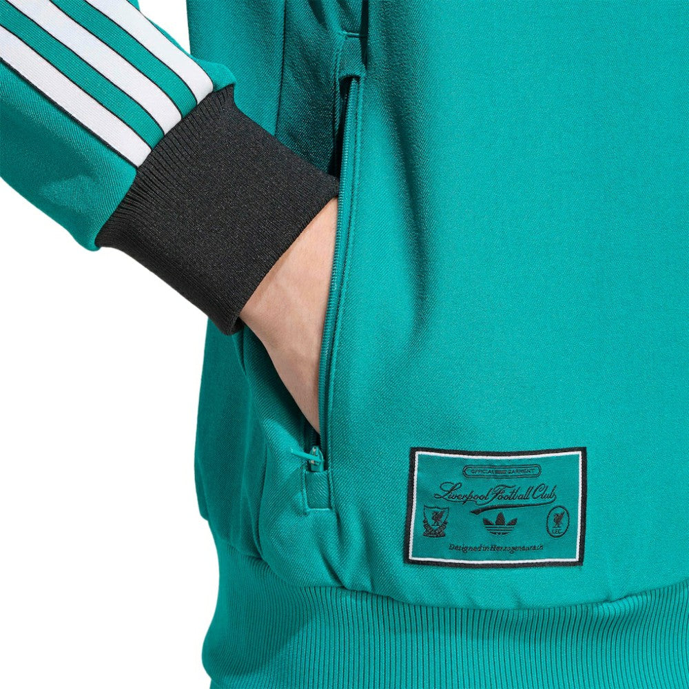 Liverpool Terrace Icons Full-Zip Track Jacket Green - Adidas