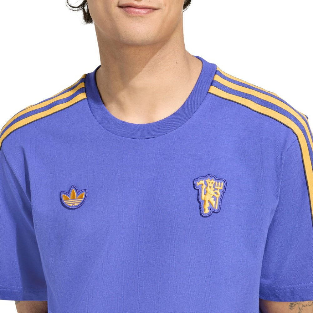 Manchester United Terrace Icons T-Shirt Purple - Adidas