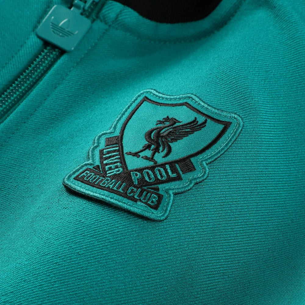 Liverpool Youth Terrace Icons Full-Zip Track Jacket Green - Adidas sale