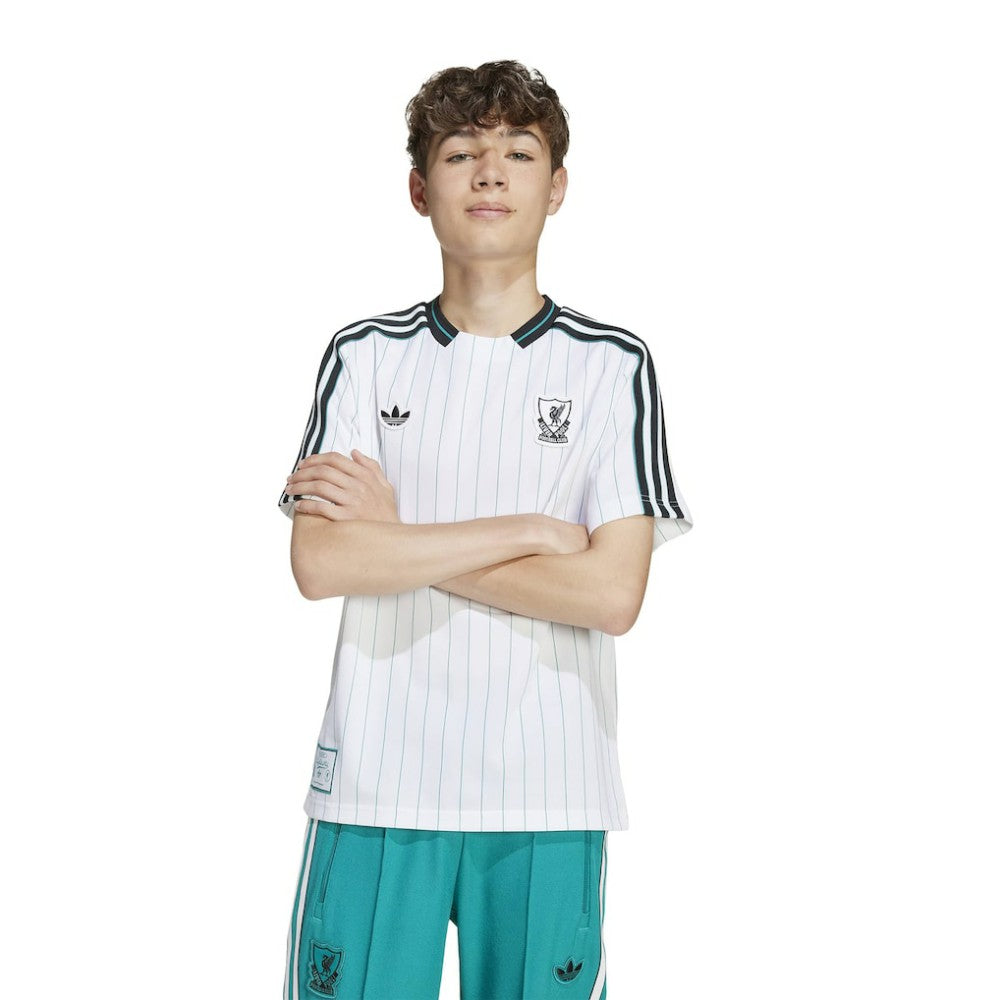 Liverpool Youth Terrace Icons Fashion Jersey White - Adidas outlet