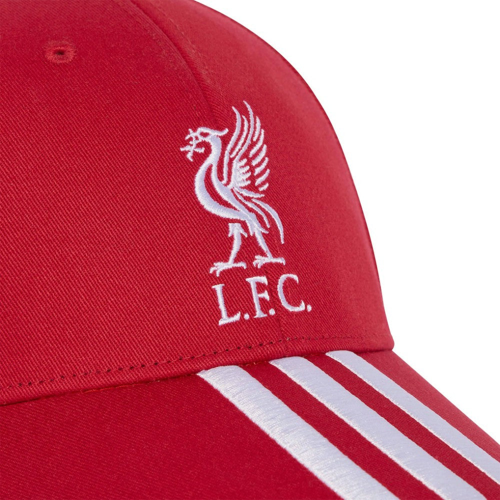 Liverpool Unisex Three-Stripe Dad Adjustable Hat Red - Adidas Discount