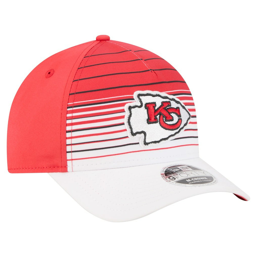 Kansas City Chiefs New Era Adventure Gradient 9FORTY M-Crown A-Frame Adjustable Hat White/Red