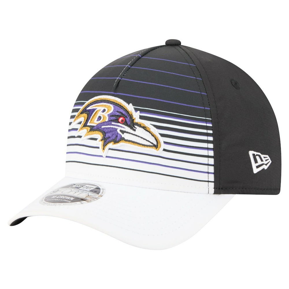 Baltimore Ravens New Era Adventure Gradient 9FORTY M-Crown A-Frame Adjustable Hat White/Black