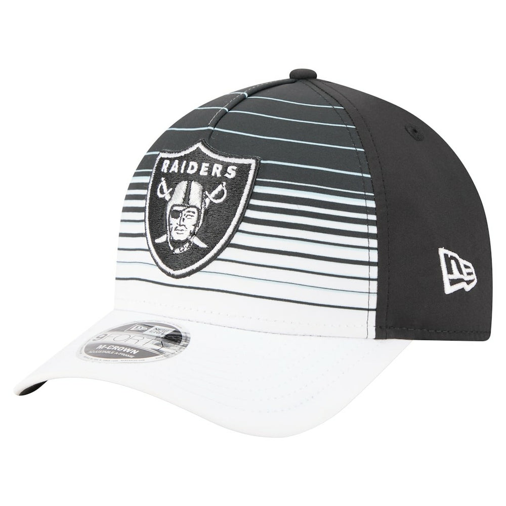 Las Vegas Raiders New Era Adventure Gradient 9FORTY M-Crown A-Frame Adjustable Hat White/Black