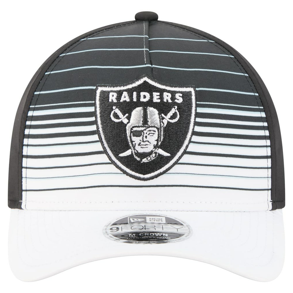 Las Vegas Raiders New Era Adventure Gradient 9FORTY M-Crown A-Frame Adjustable Hat White/Black