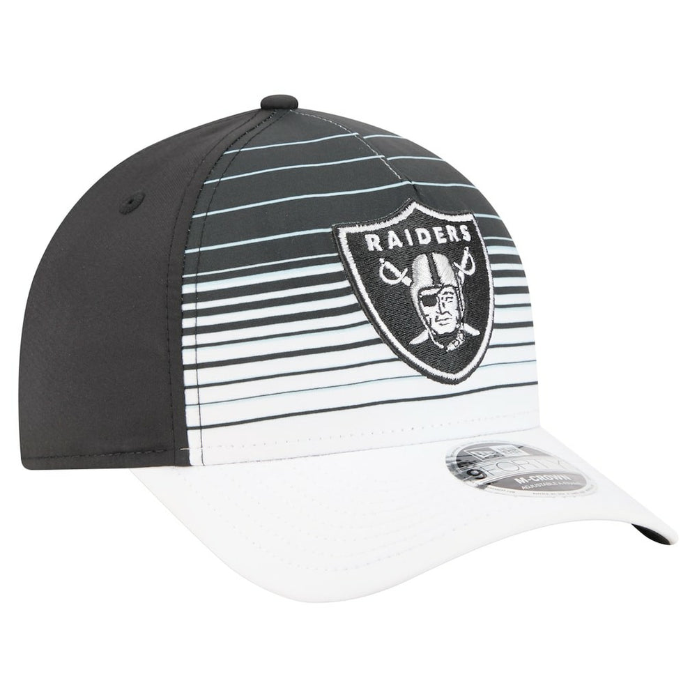 Las Vegas Raiders New Era Adventure Gradient 9FORTY M-Crown A-Frame Adjustable Hat White/Black