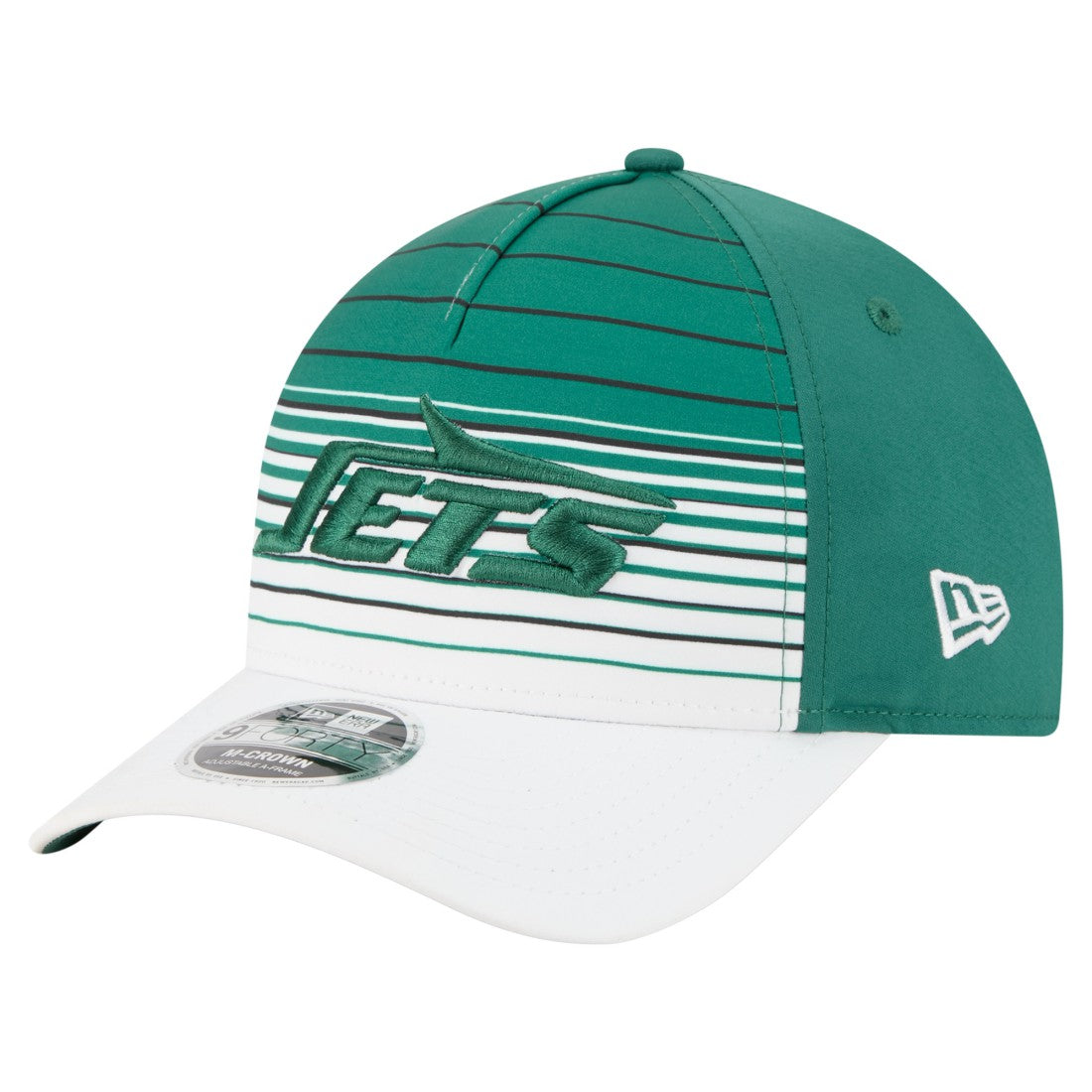 New York Jets New Era Adventure Gradient 9FORTY M-Crown A-Frame Adjustable Hat White/Green