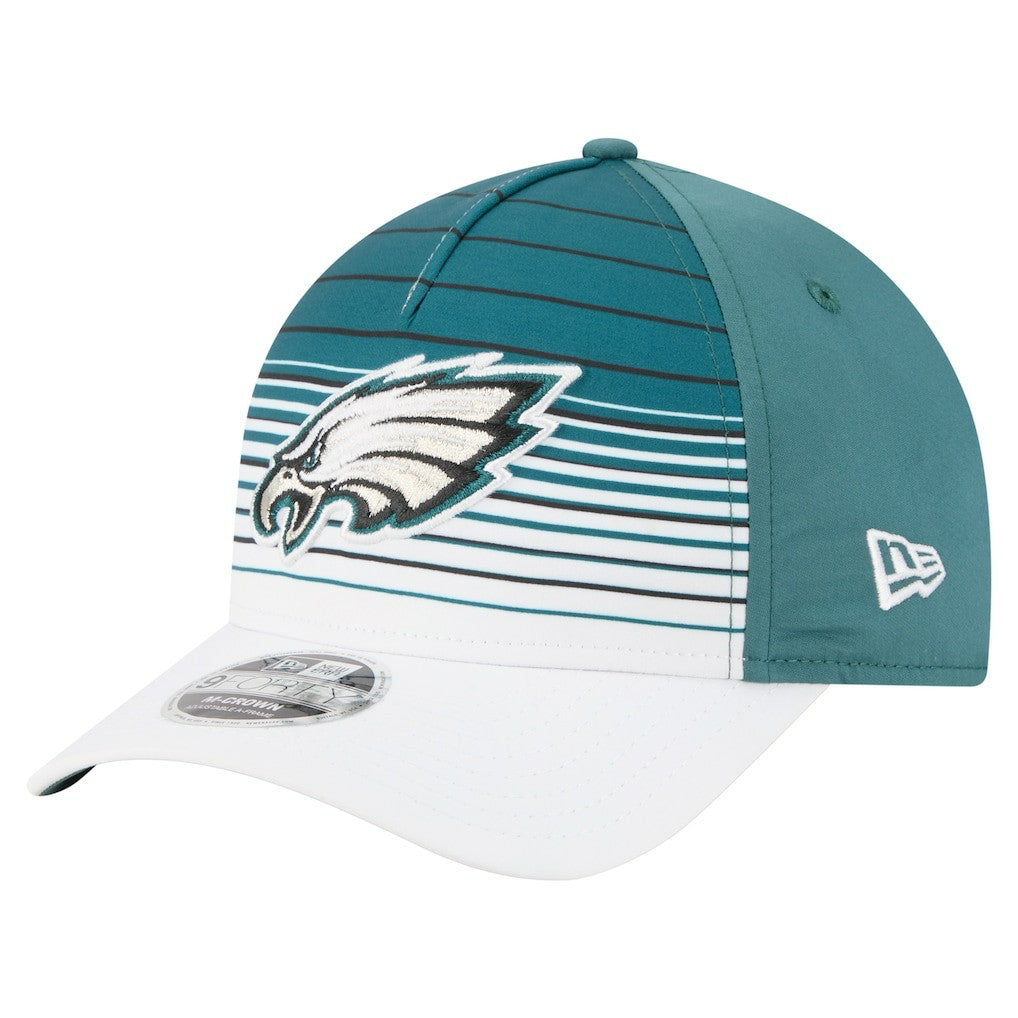 Philadelphia Eagles New Era Adventure Gradient 9FORTY M-Crown A-Frame Adjustable Hat White/Midnight Green