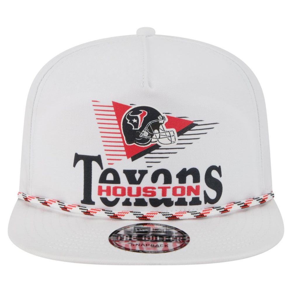 Houston Texans New Era Collide Golfer Snapback Hat White
