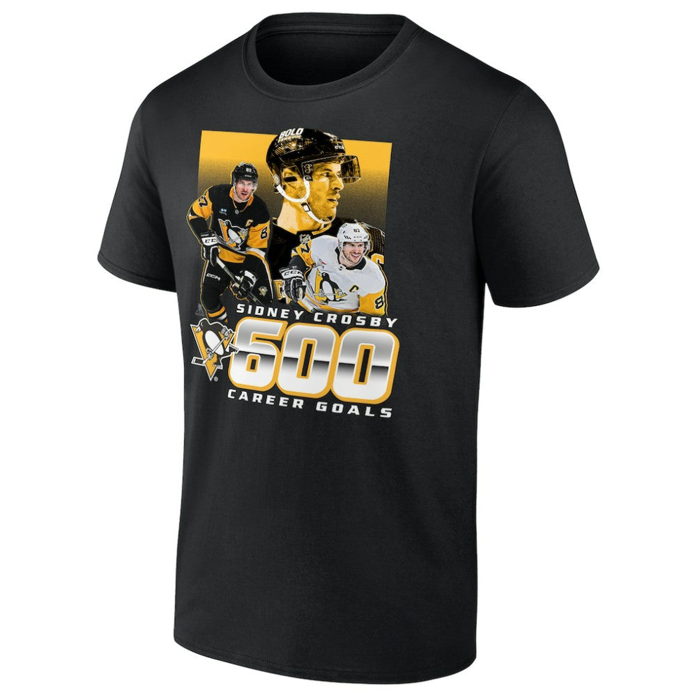 Sidney Crosby Pittsburgh Penguins 600 Career Goals T-Shirt - Black - NHL 202455748