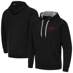 Detroit Red Wings Antigua 2025 NHL Stadium Series Victory Pullover Hoodie - Black - NHL 202455752
