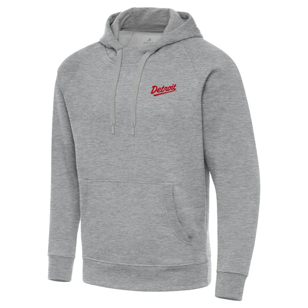 Detroit Red Wings Antigua 2025 NHL Stadium Series Victory Pullover Hoodie - Heather Gray - NHL 202455754
