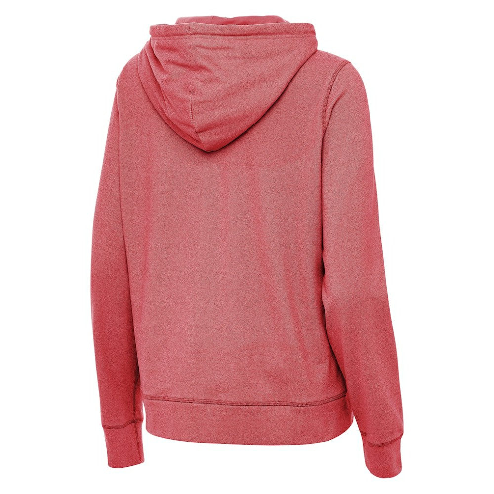 Detroit Red Wings Antigua Women's 2025 NHL Stadium Series Justice Pullover Hoodie - Heather Red - NHL 202455769
