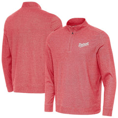 Detroit Red Wings Antigua 2025 NHL Stadium Series Subtle Quarter-Zip Top - Heather Red - NHL 202455779