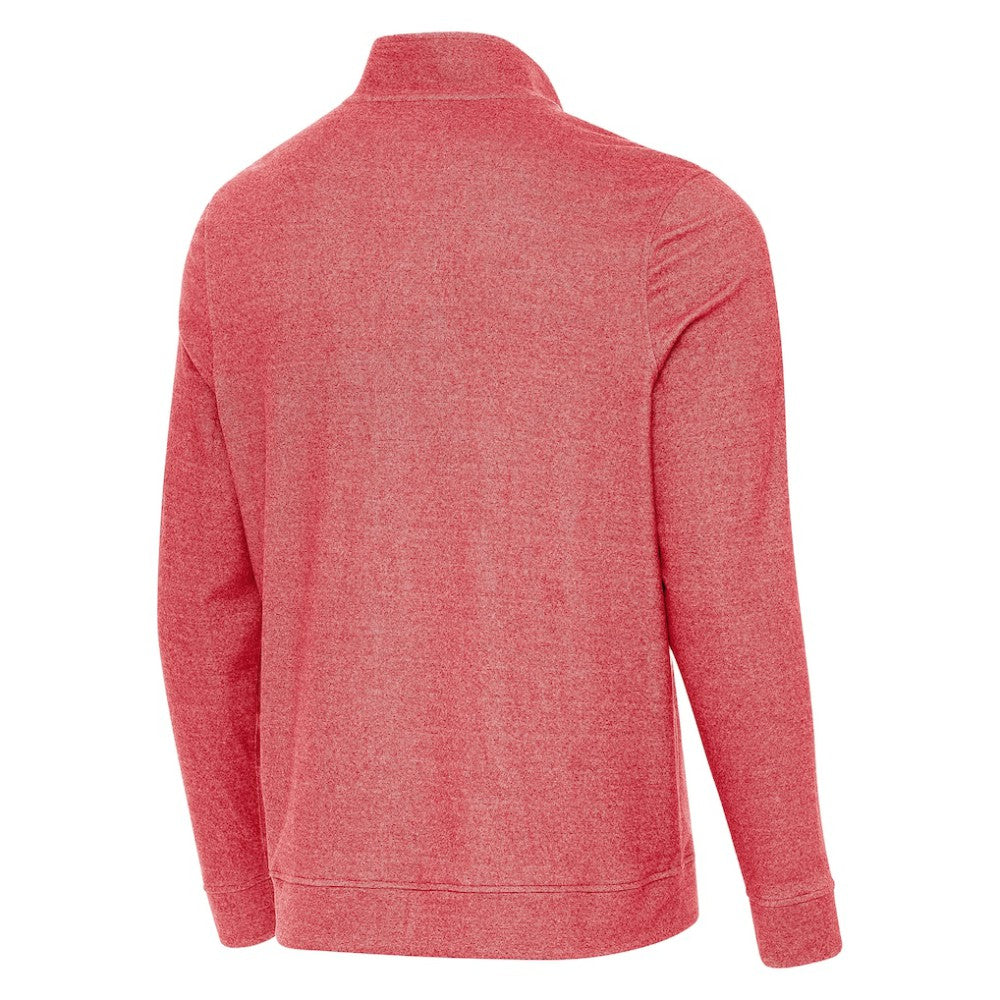 Detroit Red Wings Antigua 2025 NHL Stadium Series Subtle Quarter-Zip Top - Heather Red - NHL 202455779