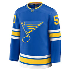 Jordan Binnington St. Louis Blues Fanatics Home Premium Player Jersey - Blue - NHL 202458091