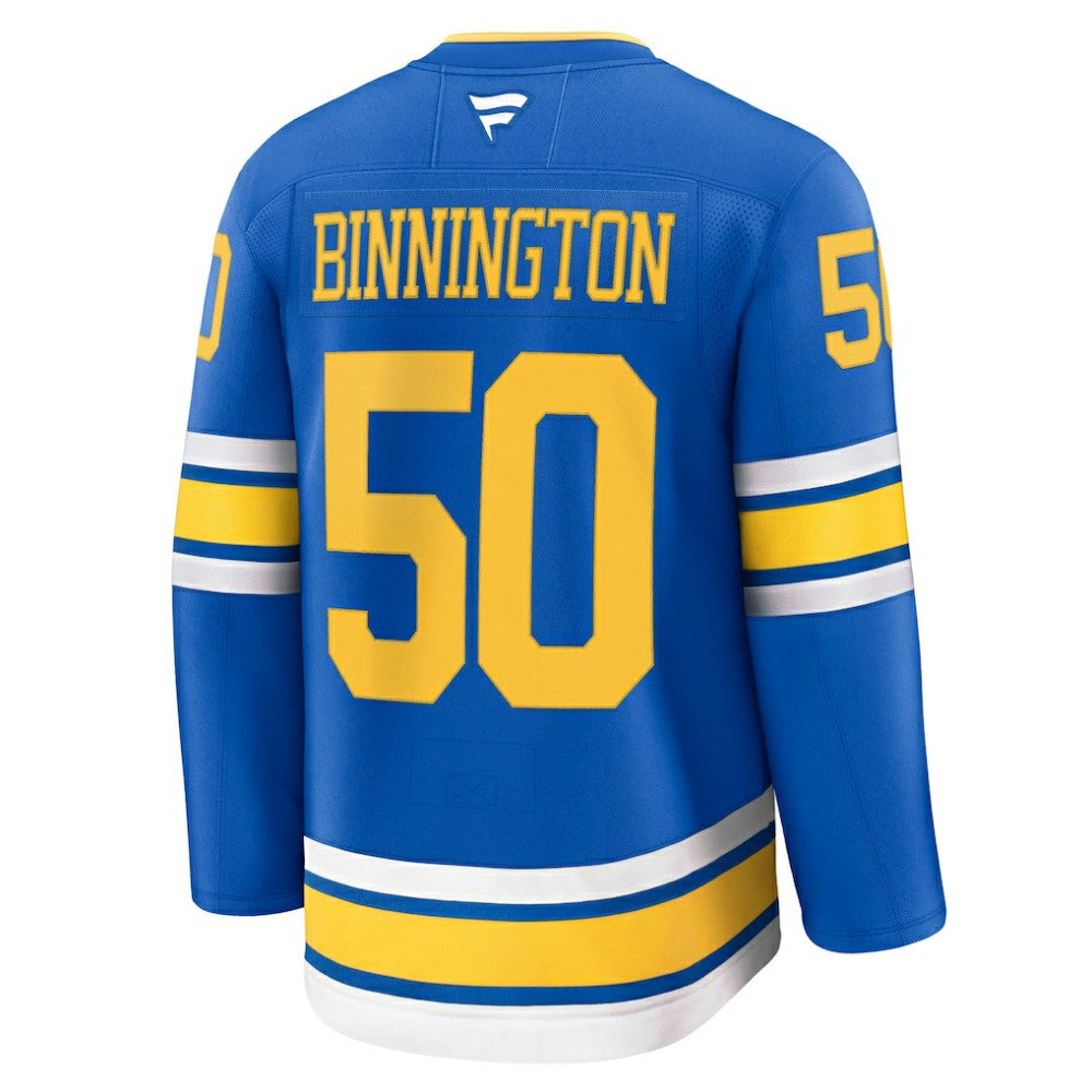Jordan Binnington St. Louis Blues Fanatics Home Premium Player Jersey - Blue - NHL 202458091