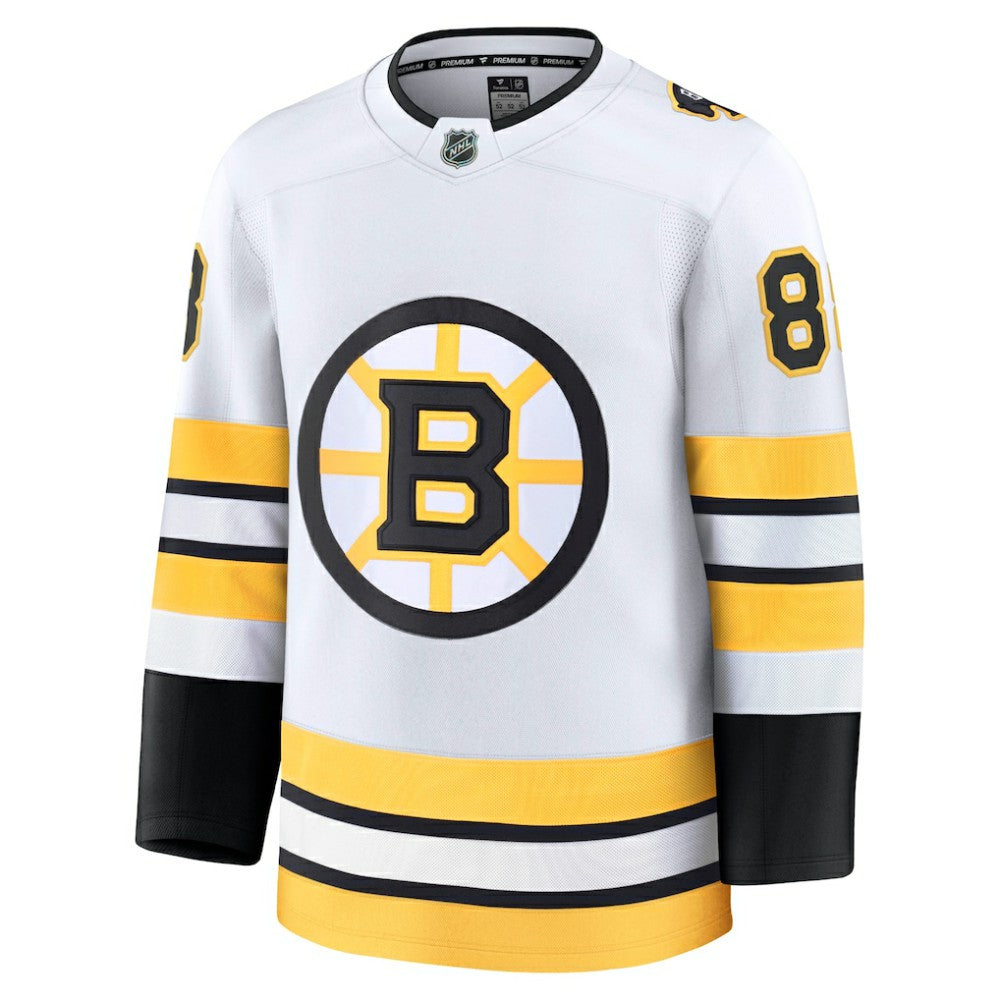 David Pastrnak Boston Bruins Fanatics Away Premium Player Jersey - White - NHL 202458103