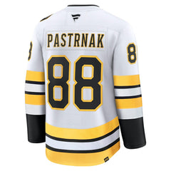 David Pastrnak Boston Bruins Fanatics Away Premium Player Jersey - White - NHL 202458103